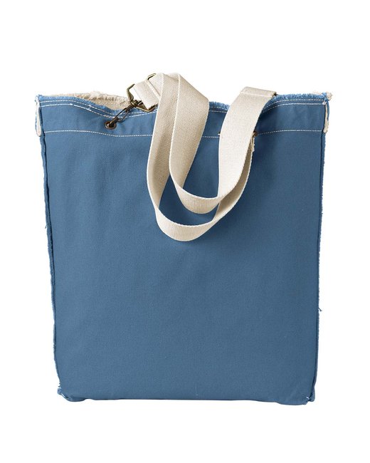 Authentic Pigment Direct-Dyed Raw-Edge Tote