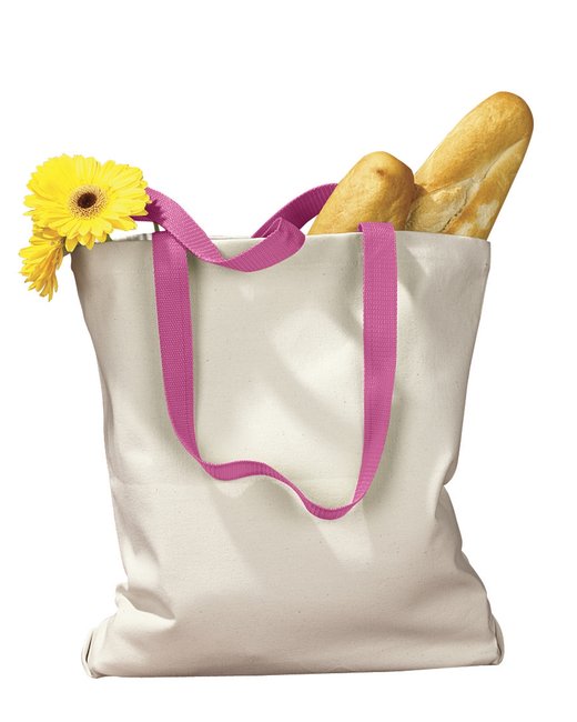 BAGedge Canvas Tote with Contrasting Handles