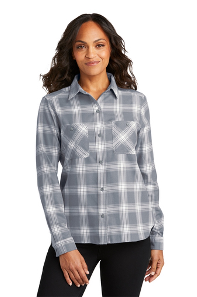 Port Authority® Ladies Plaid Flannel Shirt