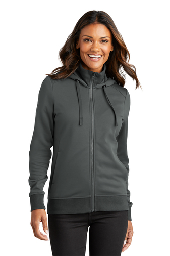 Port Authority® Ladies Smooth Fleece Hooded Jacket