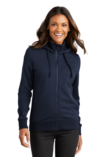 Port Authority® Ladies Smooth Fleece Hooded Jacket