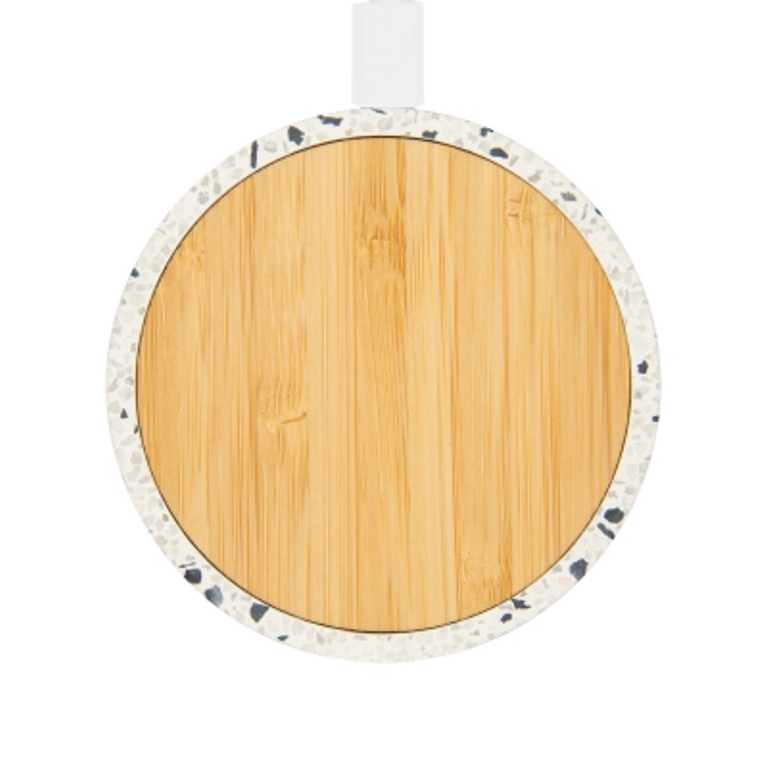 10W Terrazzo & Bamboo Wireless Charger
