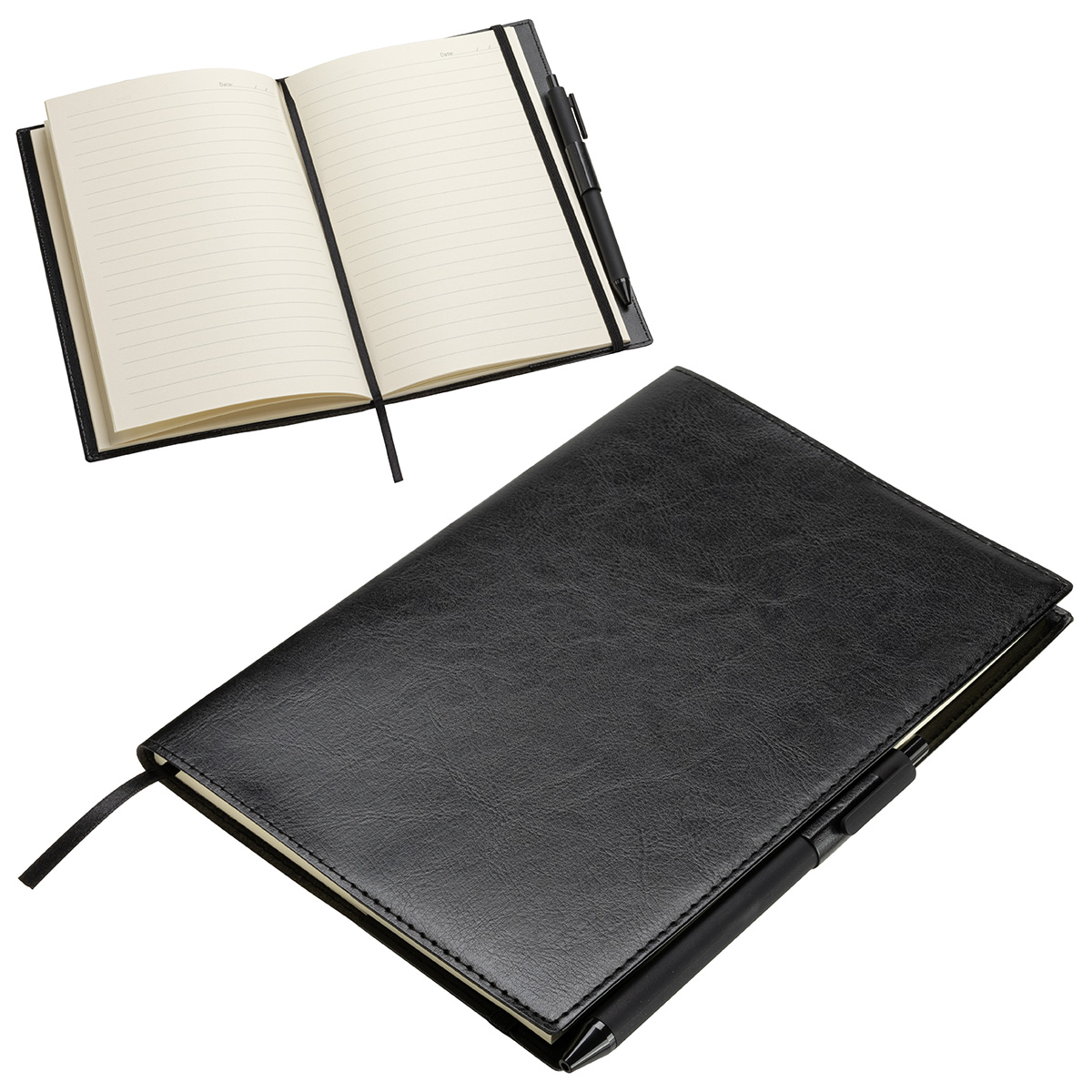 Conclave Refillable Leatherette Journal with Pen