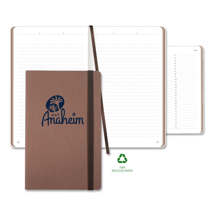 Carapace Medio Lined Recycled White Page Journal