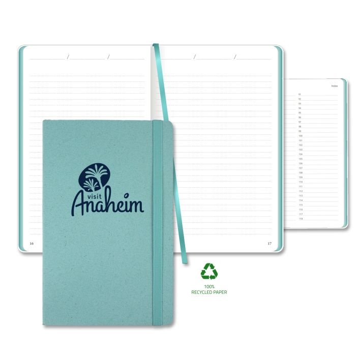 Carapace Medio Lined Recycled White Page Journal