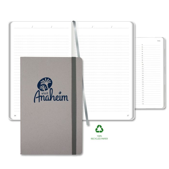 Carapace Medio Lined Recycled White Page Journal