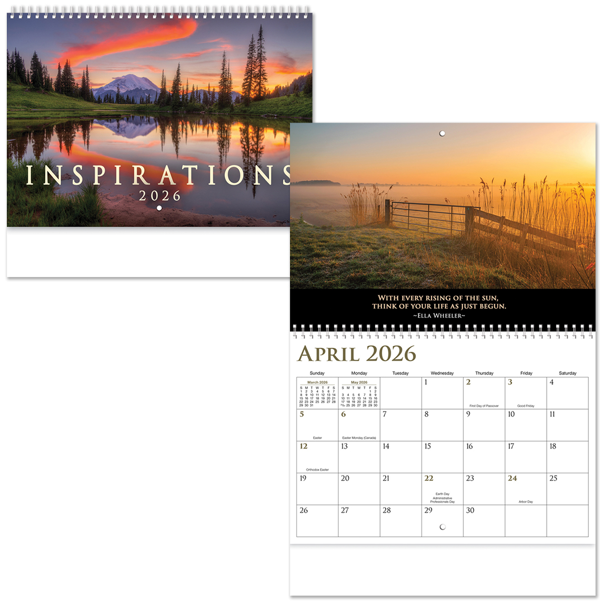  Inspirations Spiral Wall Calendar