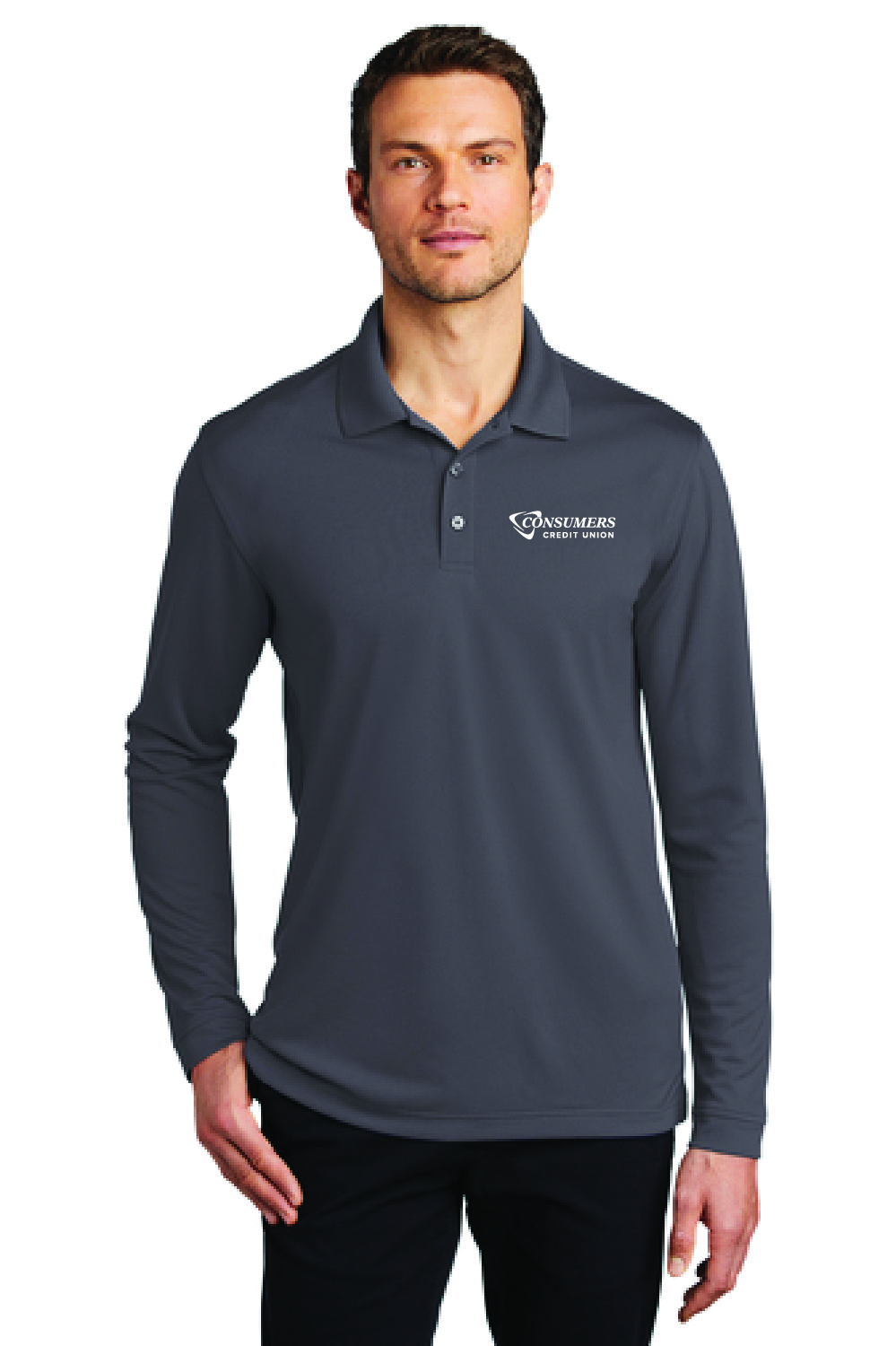 UV Micro-Mesh Long Sleeve Polo