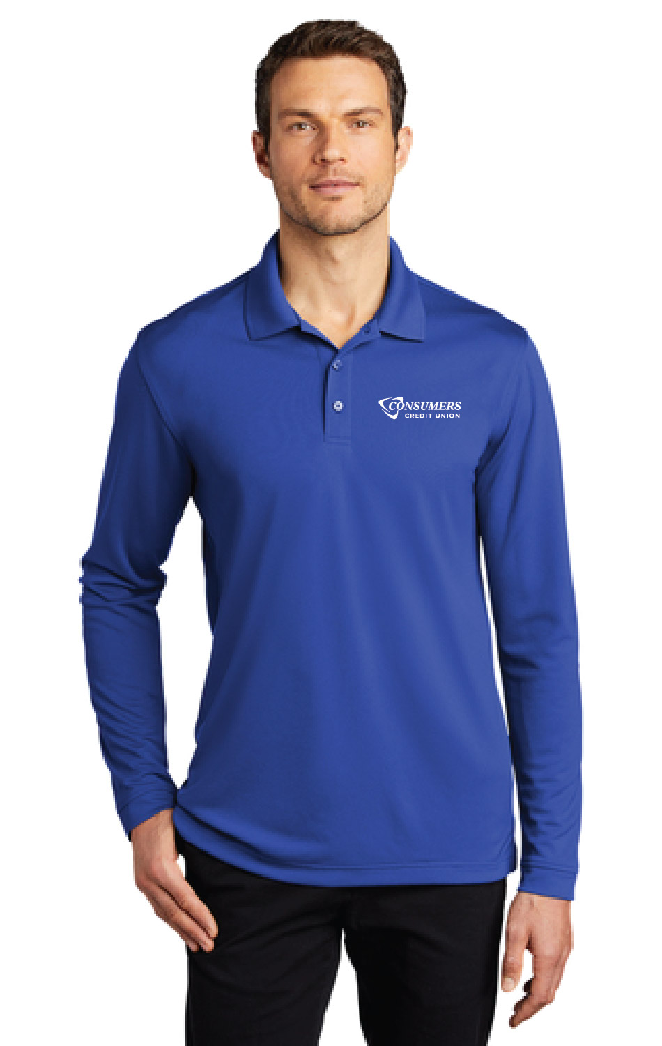 UV Micro-Mesh Long Sleeve Polo
