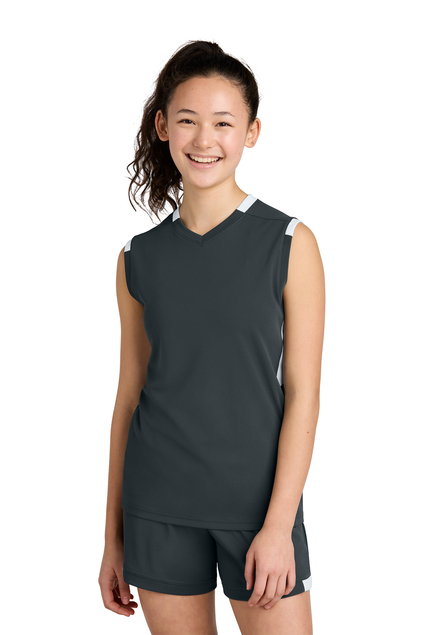 Sport-Tek® Youth Club Sleeveless V-Neck