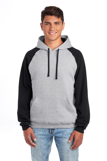 Jerzees® Unisex NuBlend® Colorblock Raglan Hoodie Sweatshirt
