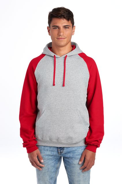 Jerzees® Unisex NuBlend® Colorblock Raglan Hoodie Sweatshirt