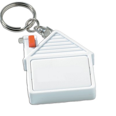 House Tape Measure Key Tag