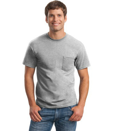 Gildan - Ultra Cotton 100% Cotton T-Shirt with Pocket