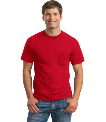 Gildan - Ultra Cotton 100% Cotton T-Shirt with Pocket