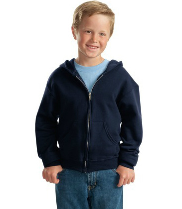 Jerzees® - Youth NuBlend® Full-Zip Hooded Sweatshirt