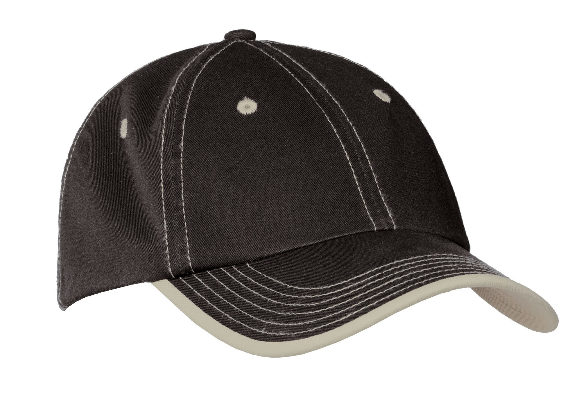 Port Authority® Vintage Washed Contrast Stitch Cap