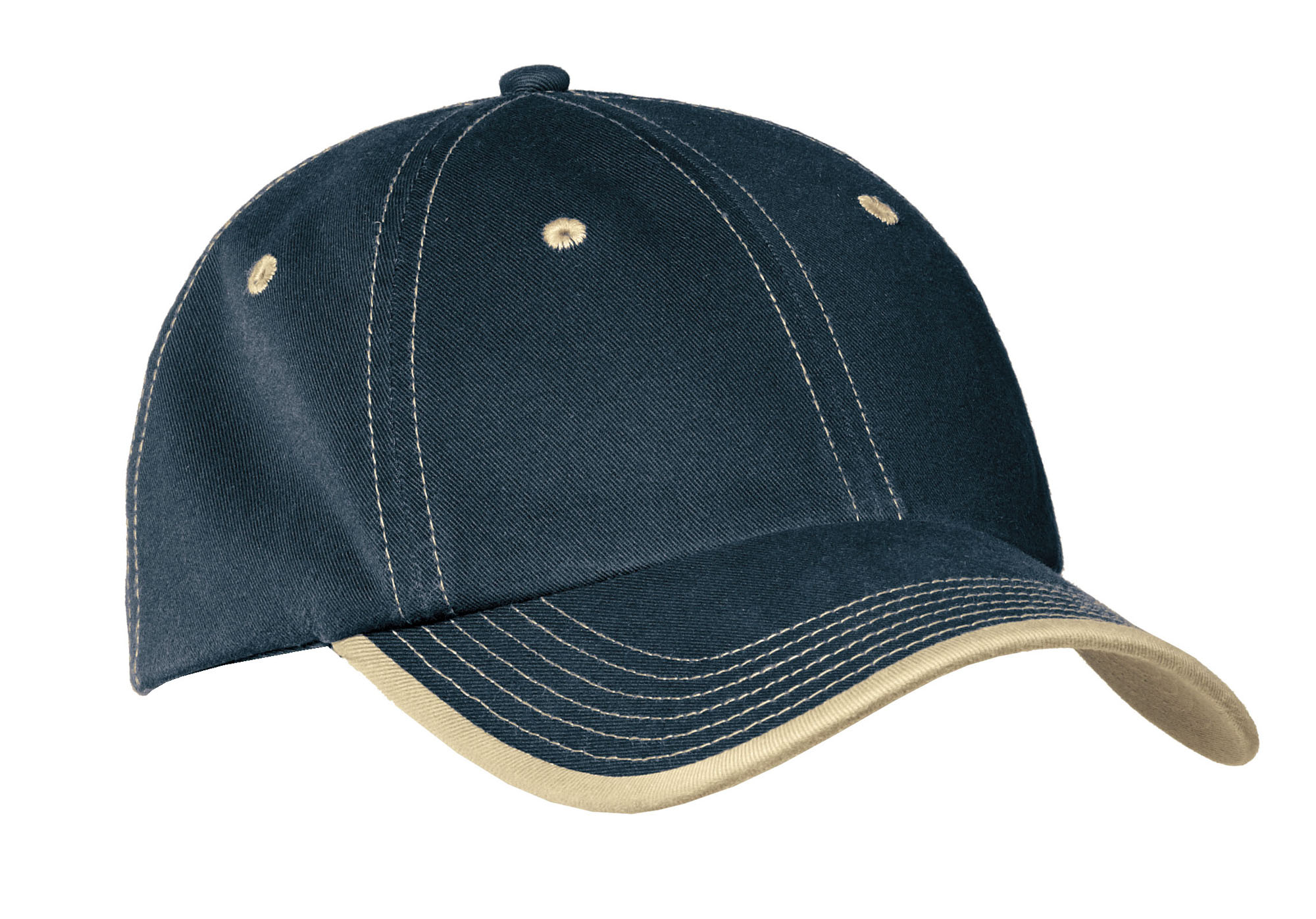 Port Authority® Vintage Washed Contrast Stitch Cap