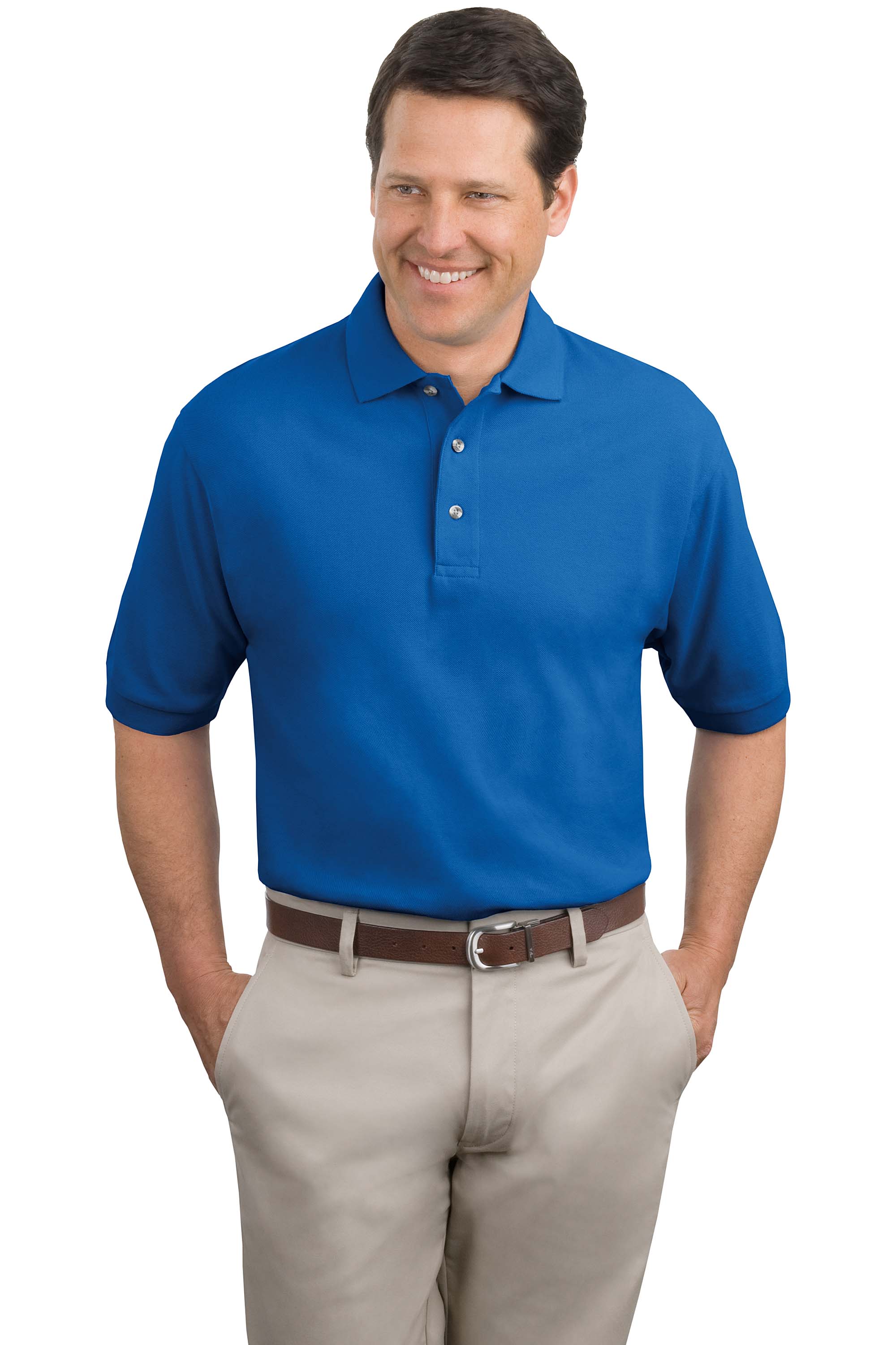 Port Authority® Tall Heavyweight Cotton Pique Polo