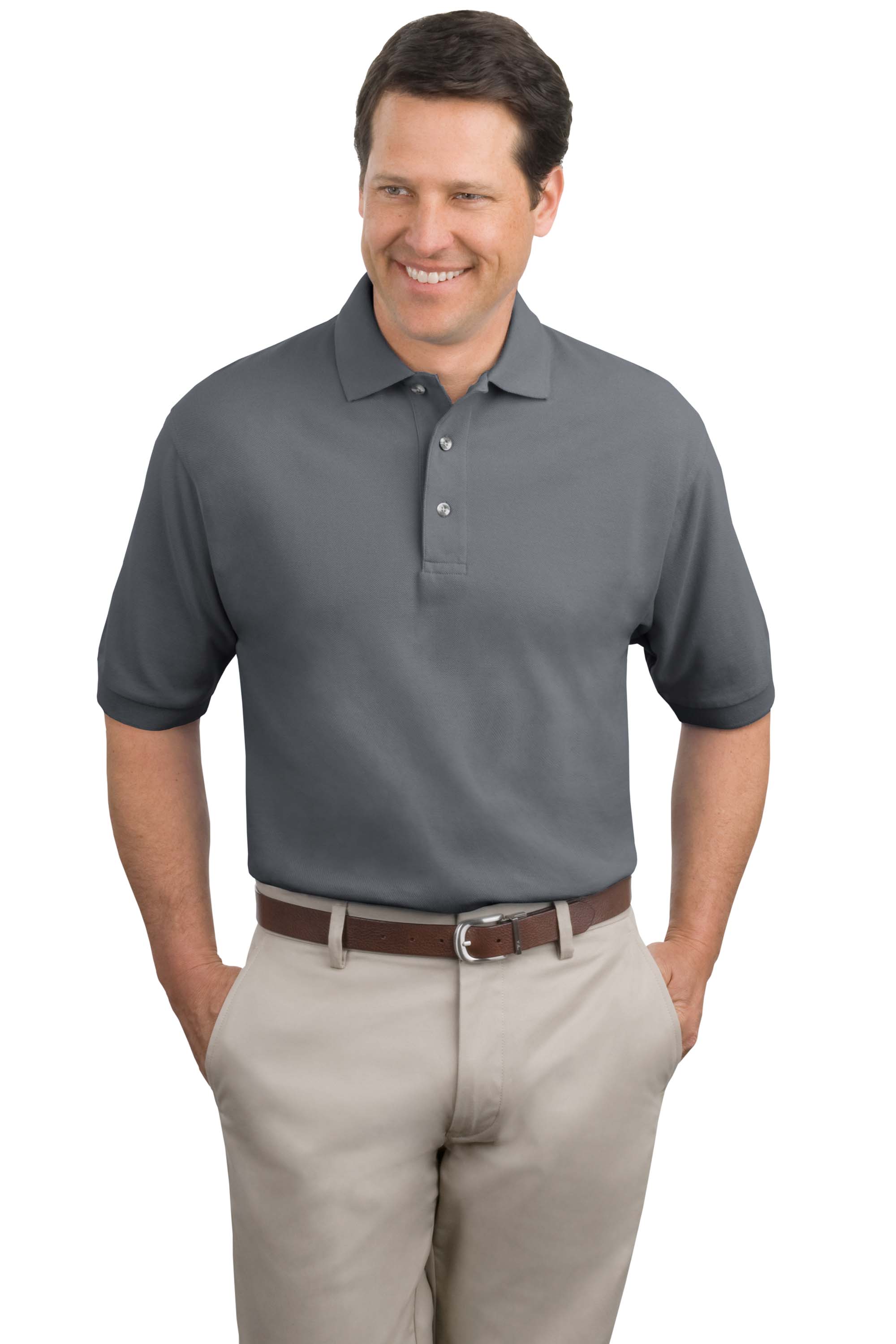 Port Authority® Tall Heavyweight Cotton Pique Polo