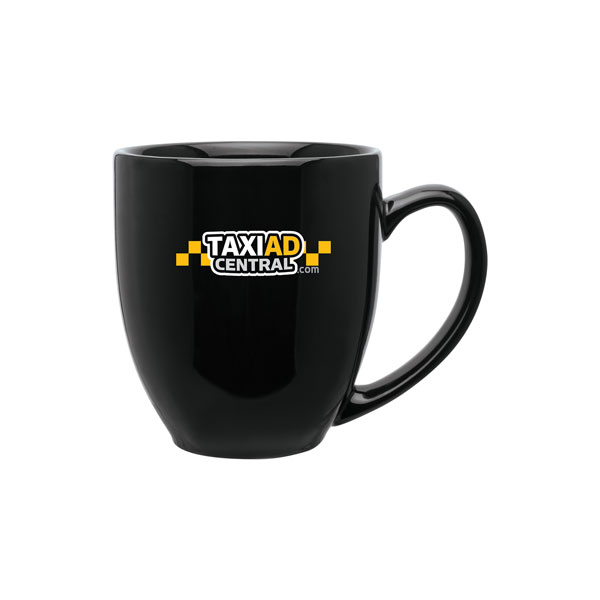 15 oz Ceramic Mug with Glossy Colored Exterior and Glossy Colored