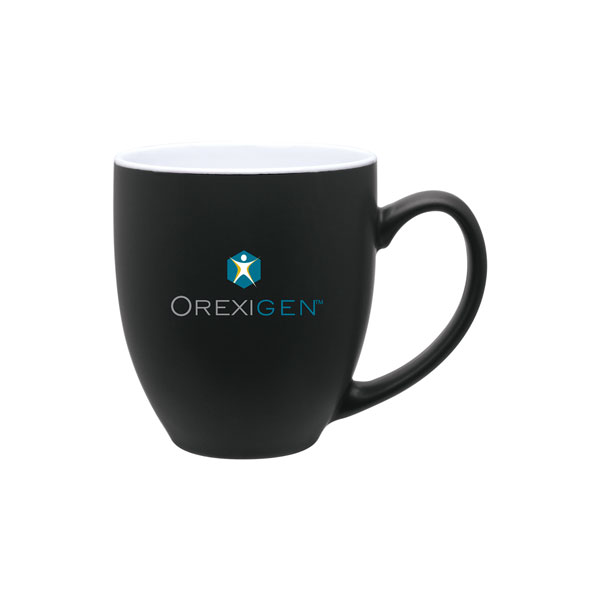 15 oz Ceramic Mug with Glossy Colored Exterior and Glossy Colored