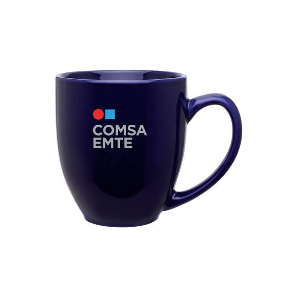 15 oz Ceramic Mug with Glossy Colored Exterior and Glossy Colored