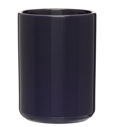 15 oz Ceramic Mug with Glossy Colored Exterior and Lossy Colored