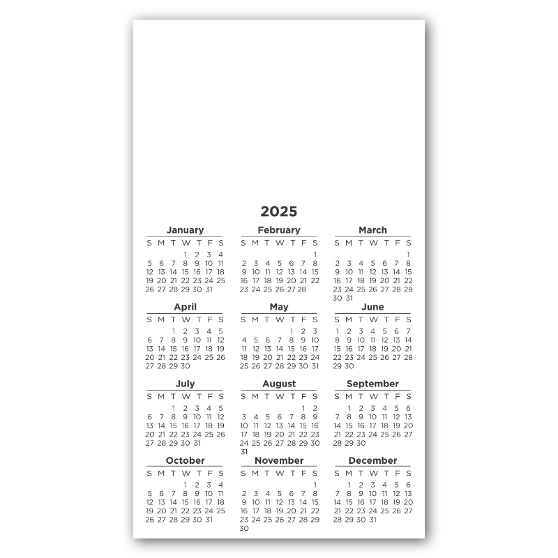 Calendar Large Magnet 3-29/32 x 6-15/16