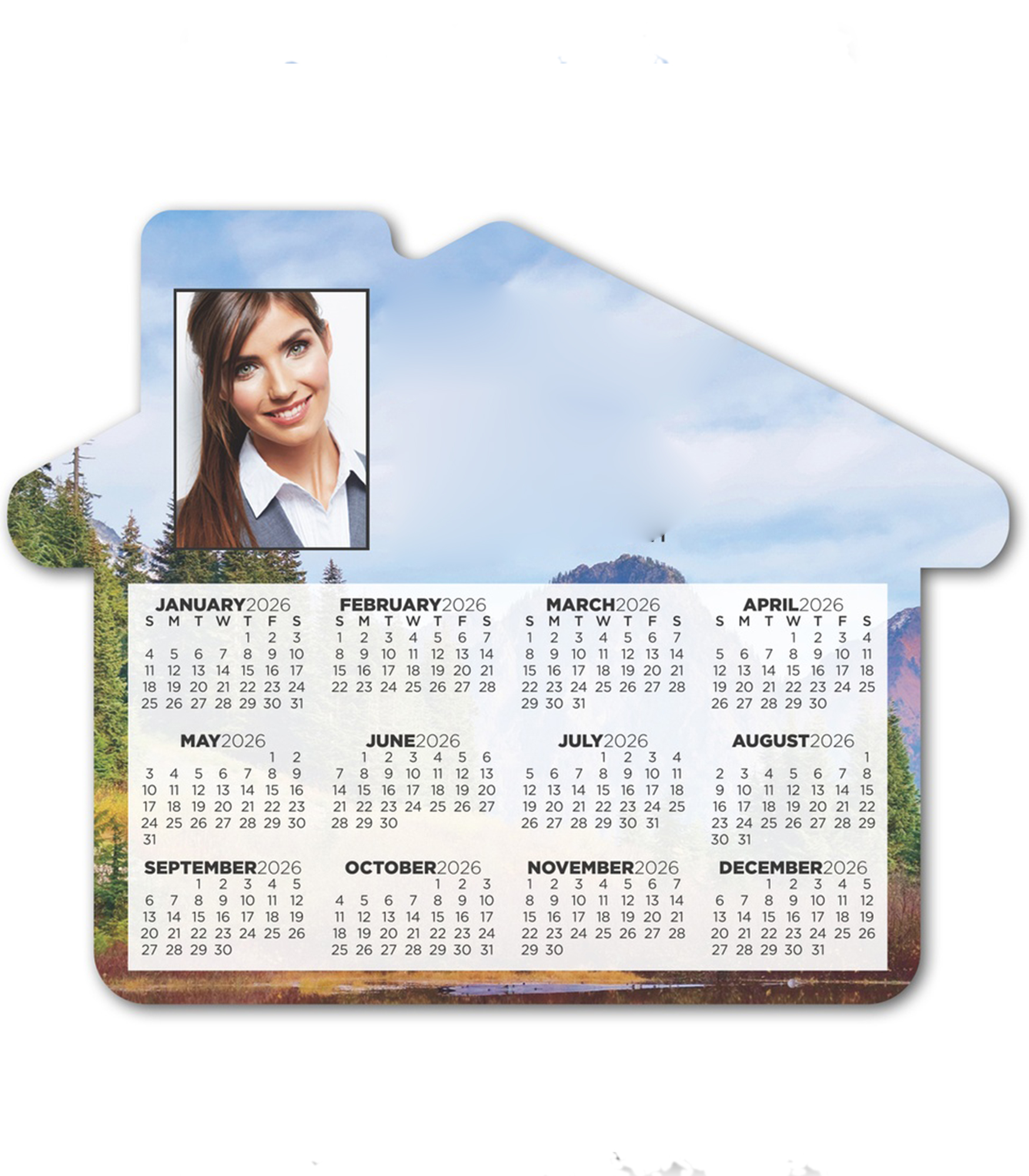 Calendar House Magnet