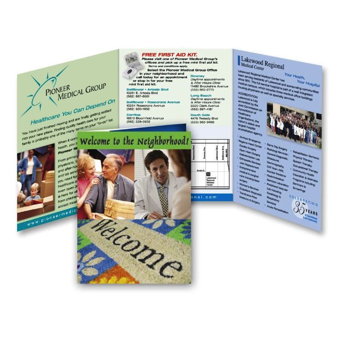 Trifold 6 x 13-1/4 Direct Mail Postcard