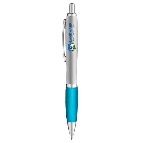 Curvaceous Matte Silver Ballpoint