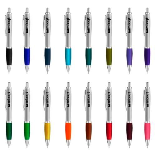 Curvaceous Matte Silver Ballpoint