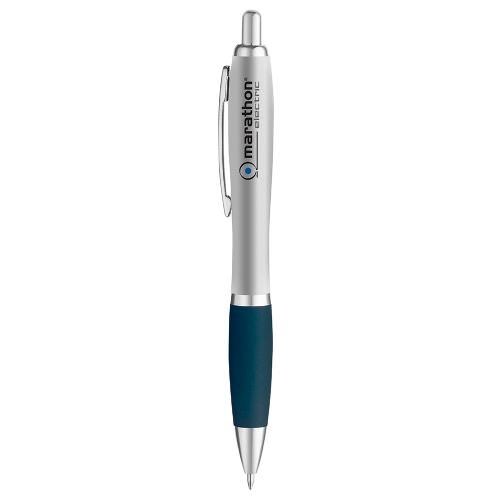 Curvaceous Matte Silver Ballpoint