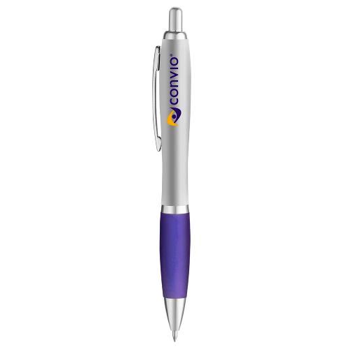 Curvaceous Matte Silver Ballpoint