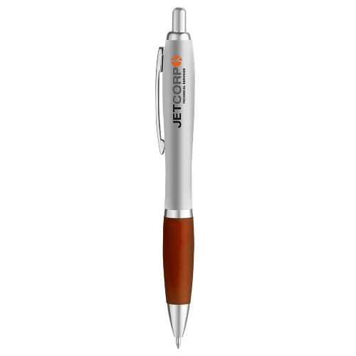 Curvaceous Matte Silver Ballpoint