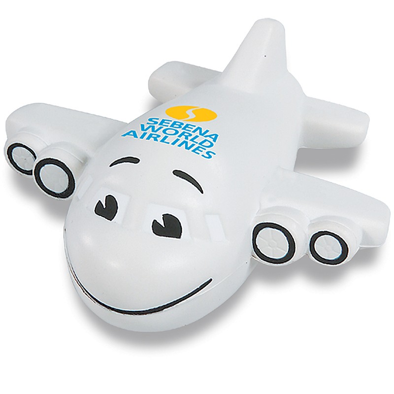 Smiling Airplane Shape Stress Ball