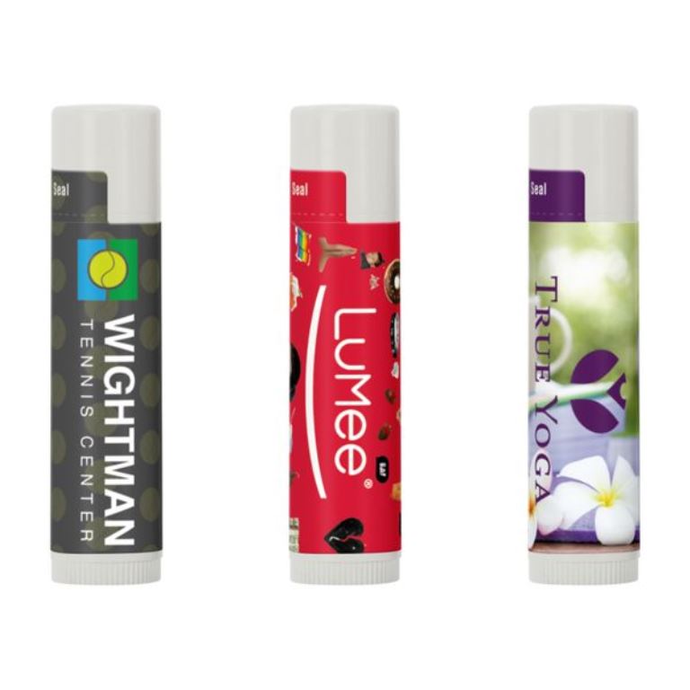 SPF 15 Lip Balm in White Tube and Full Color Dome Lid