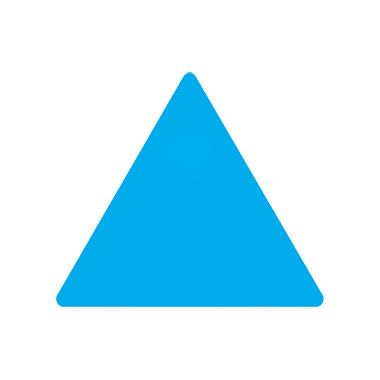 Special Shapes Roll Label | Triangle | 7/8