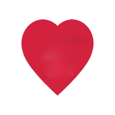Special Shapes Roll Label | Heart | 1 3/16