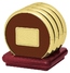 Four Coasters with Solid Cherry Stand