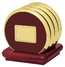Four Coasters with Solid Cherry Stand