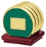 Four Coasters with Solid Cherry Stand