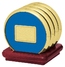Four Coasters with Solid Cherry Stand