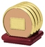 Four Coasters with Solid Cherry Stand