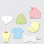 Custom Printed Notes Shapes Large  1 Color