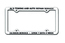 Thin Panel License Plate Frames