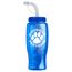 Poly-Pure - 27 oz. Transparent Bottle-Straw Lid