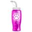 Poly-Pure - 27 oz. Transparent Bottle-Straw Lid