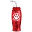 Poly-Pure - 27 oz. Transparent Bottle-Straw Lid